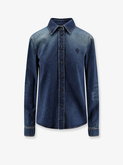 gucci dress shirt Denim shirt with embroidery GUCCI
