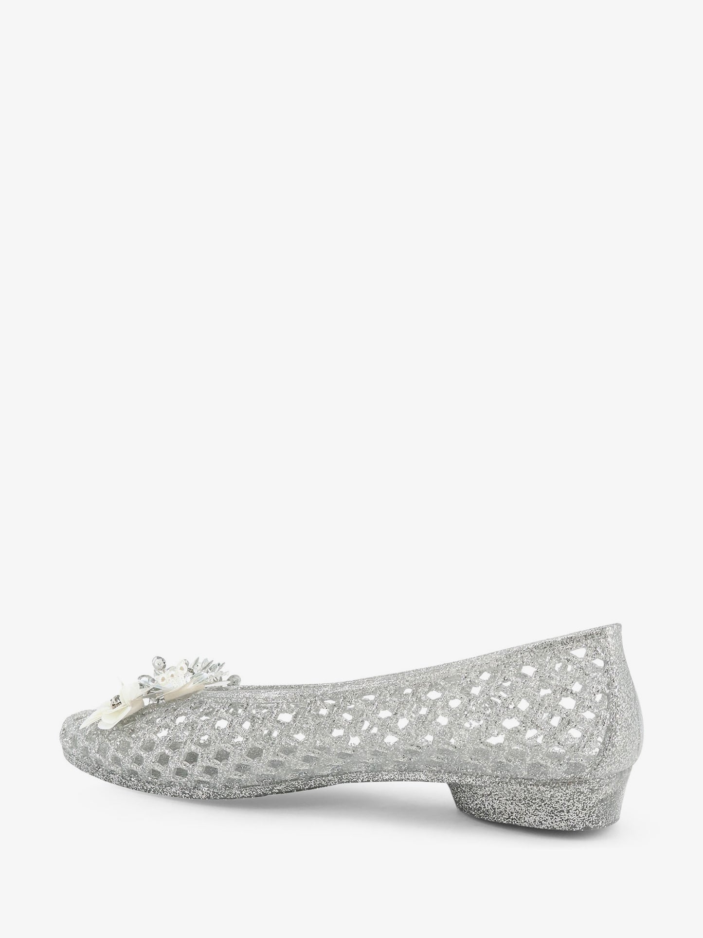 Glitter PVC ballerinas