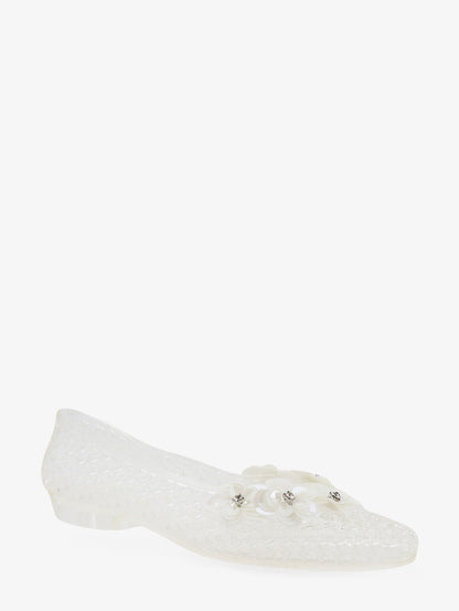 PVC ballerinas with beading on the front thumbnail