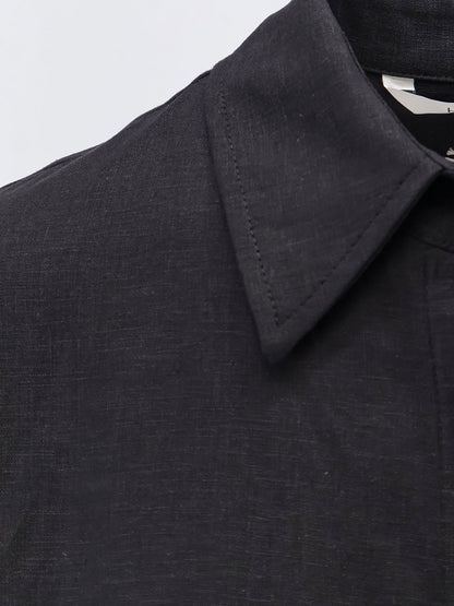 Arigliano viscose and linen chemisier dress thumbnail