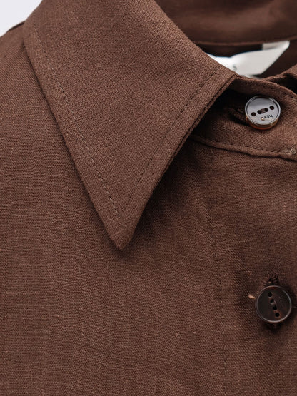 Arigliano linen and viscose chemisier dress thumbnail