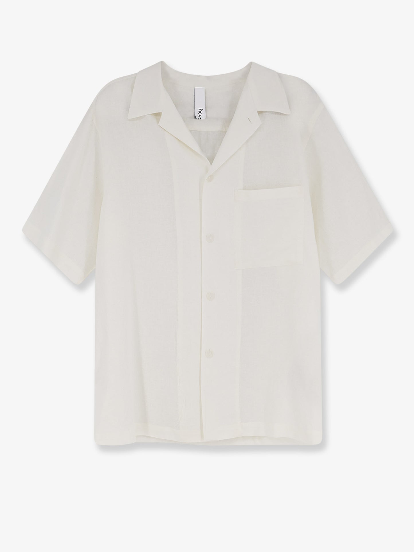 Linen and viscose blend shirt