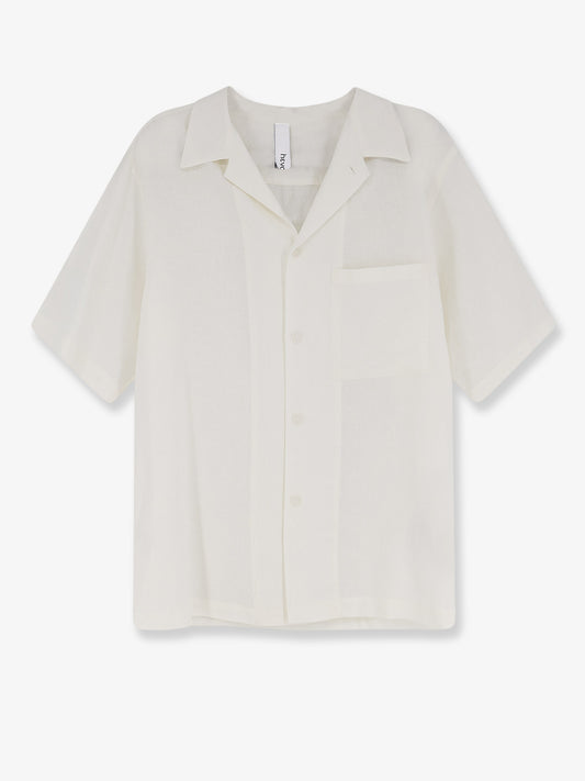 Linen and viscose blend shirt