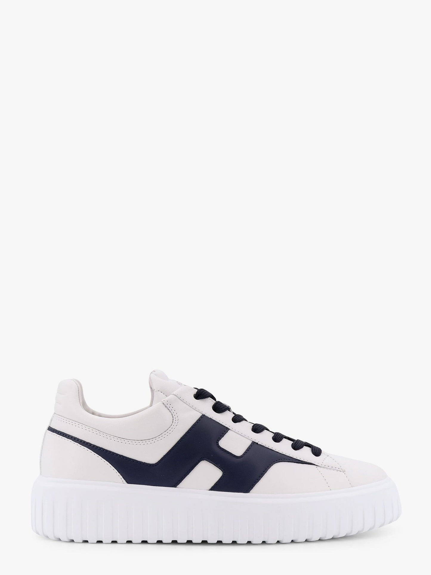 H-Stripes leather sneakers with side logo