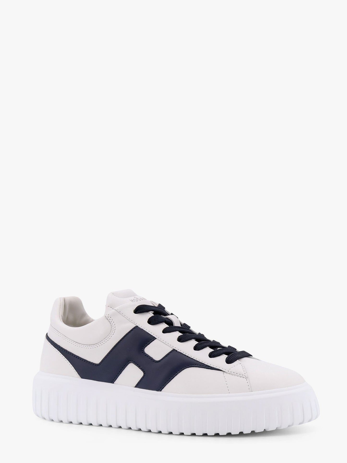 H-Stripes leather sneakers with side logo