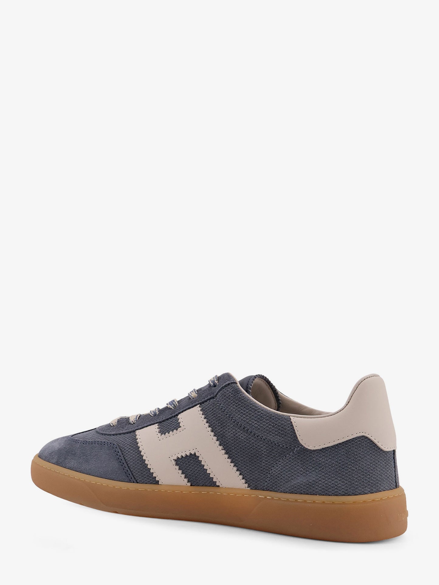 Suede sneakers with side logo