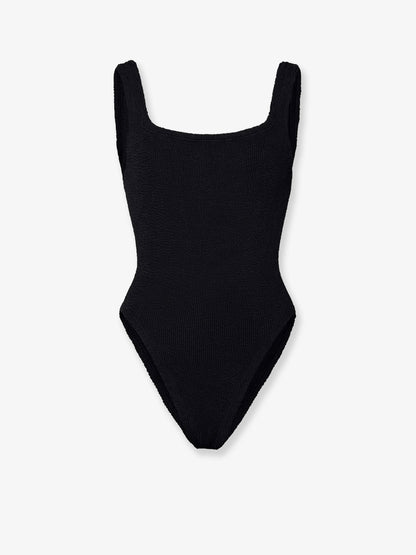 Crinkle fabric one-piece swimsuit thumbnail