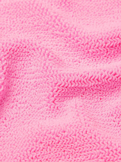 Crinkle fabric one-piece swimsuit thumbnail