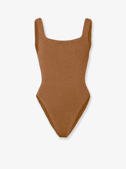 Crinkle fabric one-piece swimsuit thumbnail