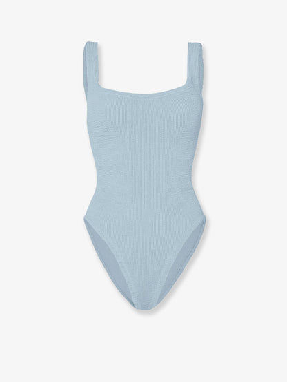 Crinkle fabric one-piece swimsuit thumbnail