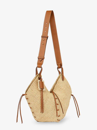 Losange raffia shoulder bag thumbnail