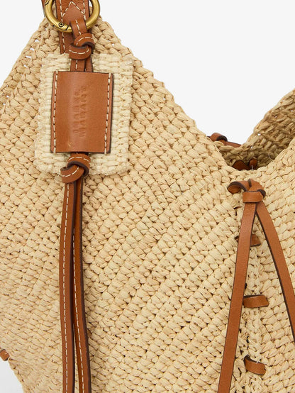 Losange raffia shoulder bag thumbnail