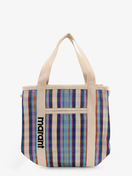 Darwen nylon shoulder bag with striped pattern