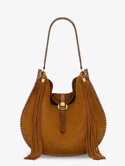 Oskan Hobo Folk suede shoulder bag thumbnail