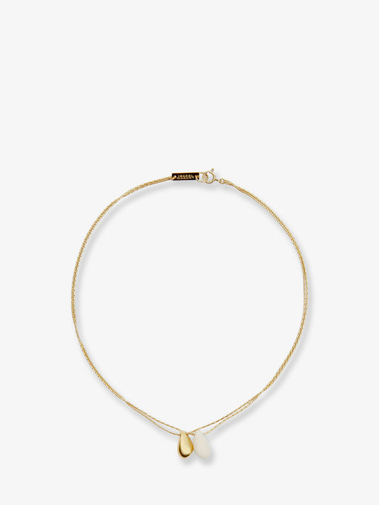 Collana in ottone con finiture oro