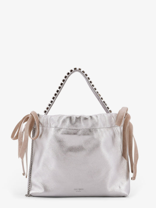 Metallic leather crossbody bag