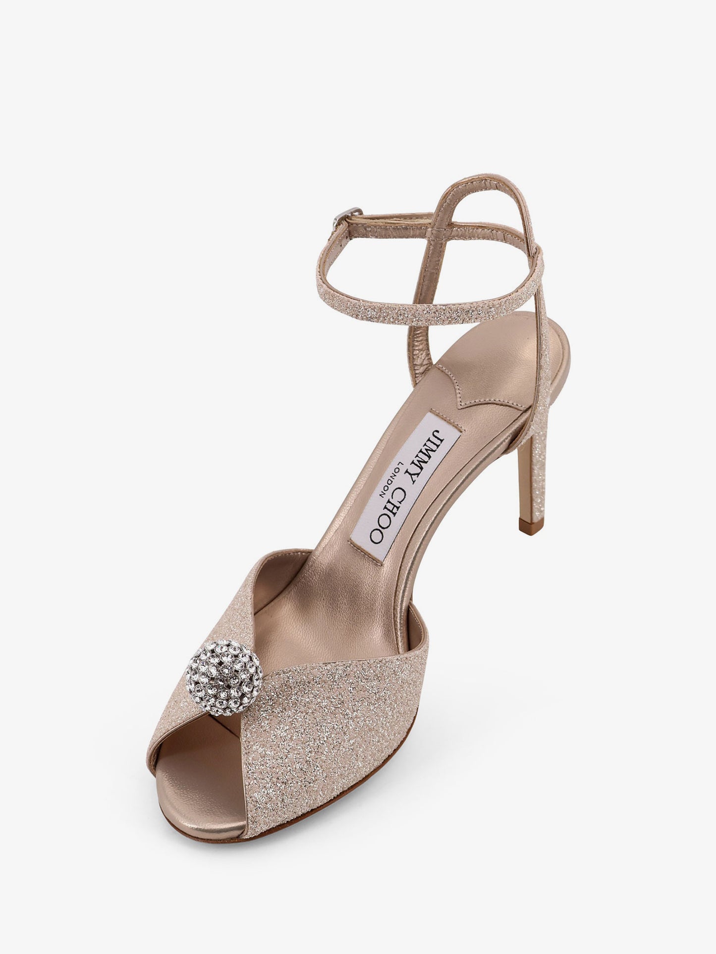 Sacora glitter effect leather sandals
