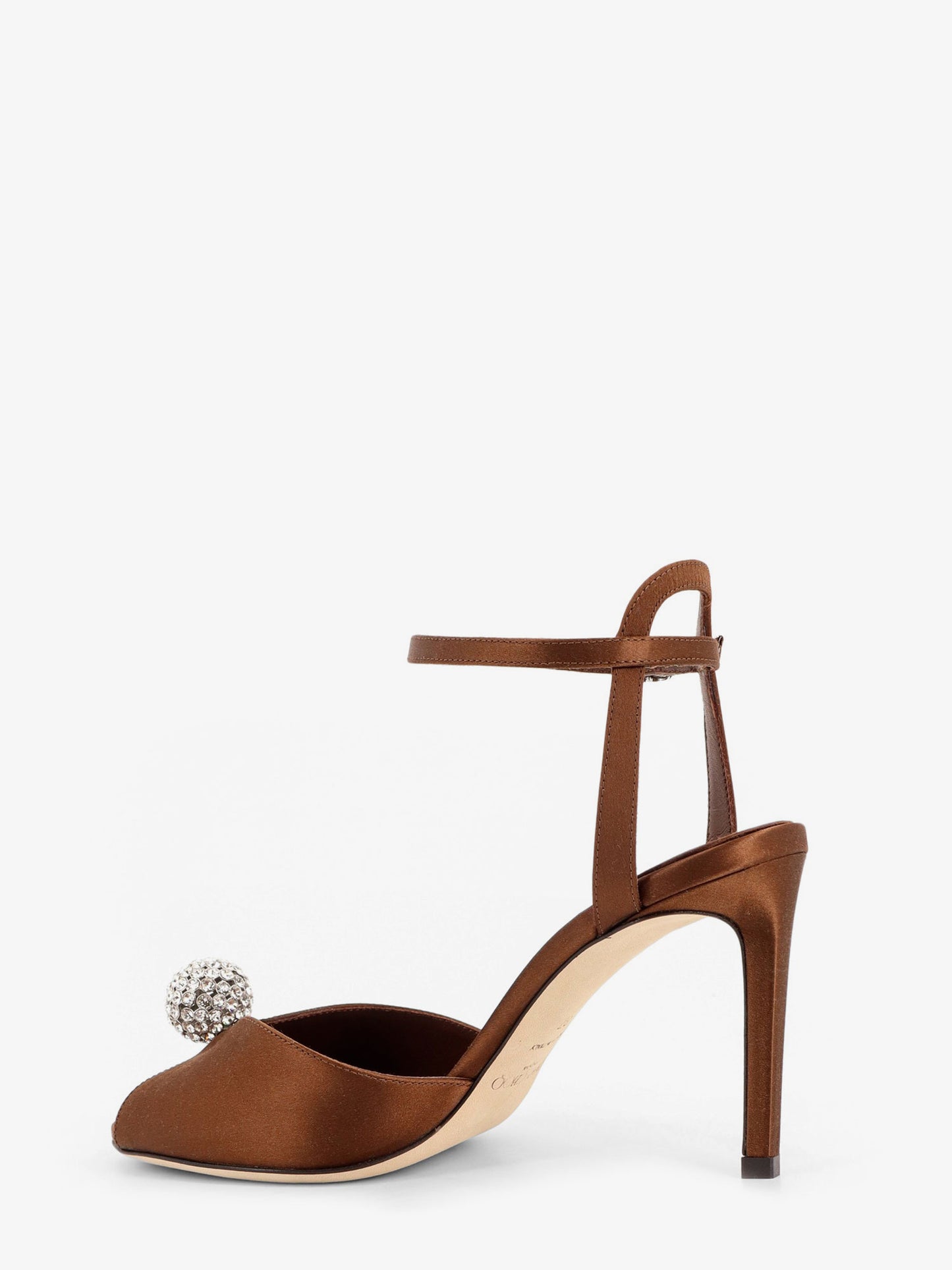 Sacora satin sandals with crystal detail