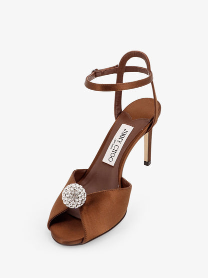 Sacora satin sandals with crystal detail thumbnail