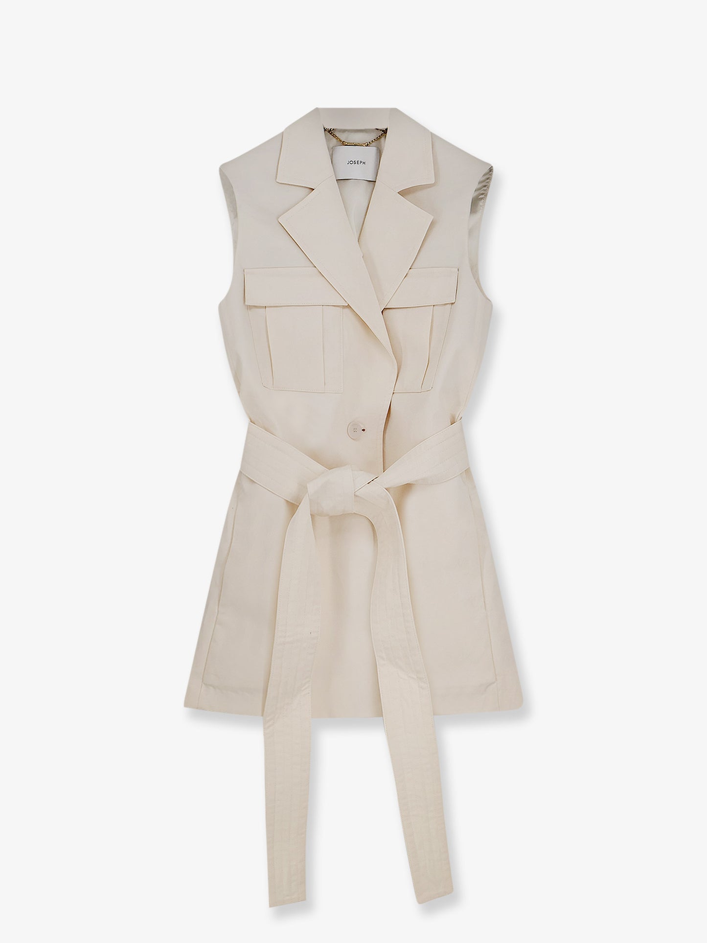 Blazer smanicato Diafa in cotonne e lino