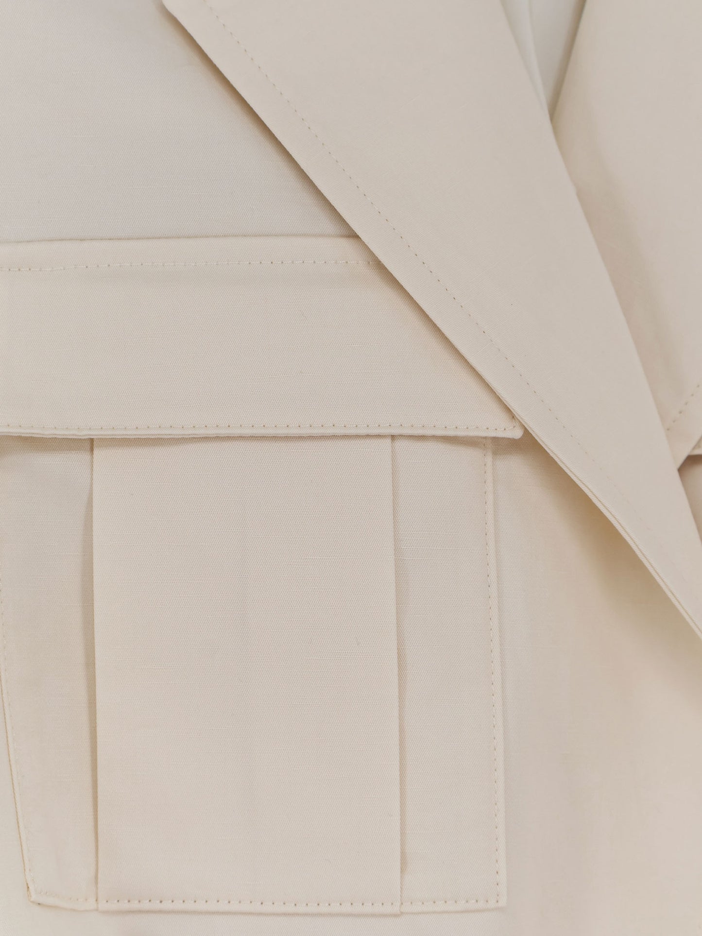 Blazer smanicato Diafa in cotonne e lino