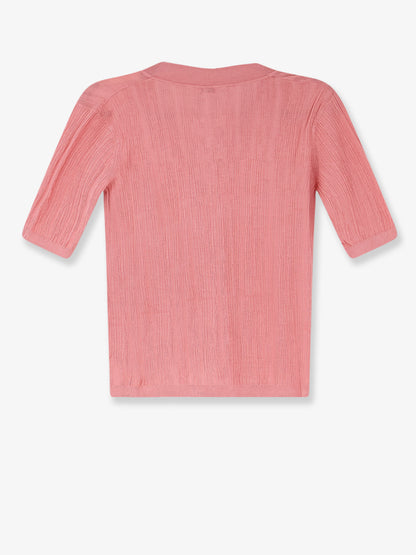 Silk and cotton cardigan with crinkled effect thumbnail
