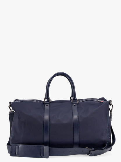 Nylon duffel bag with leather inserts thumbnail