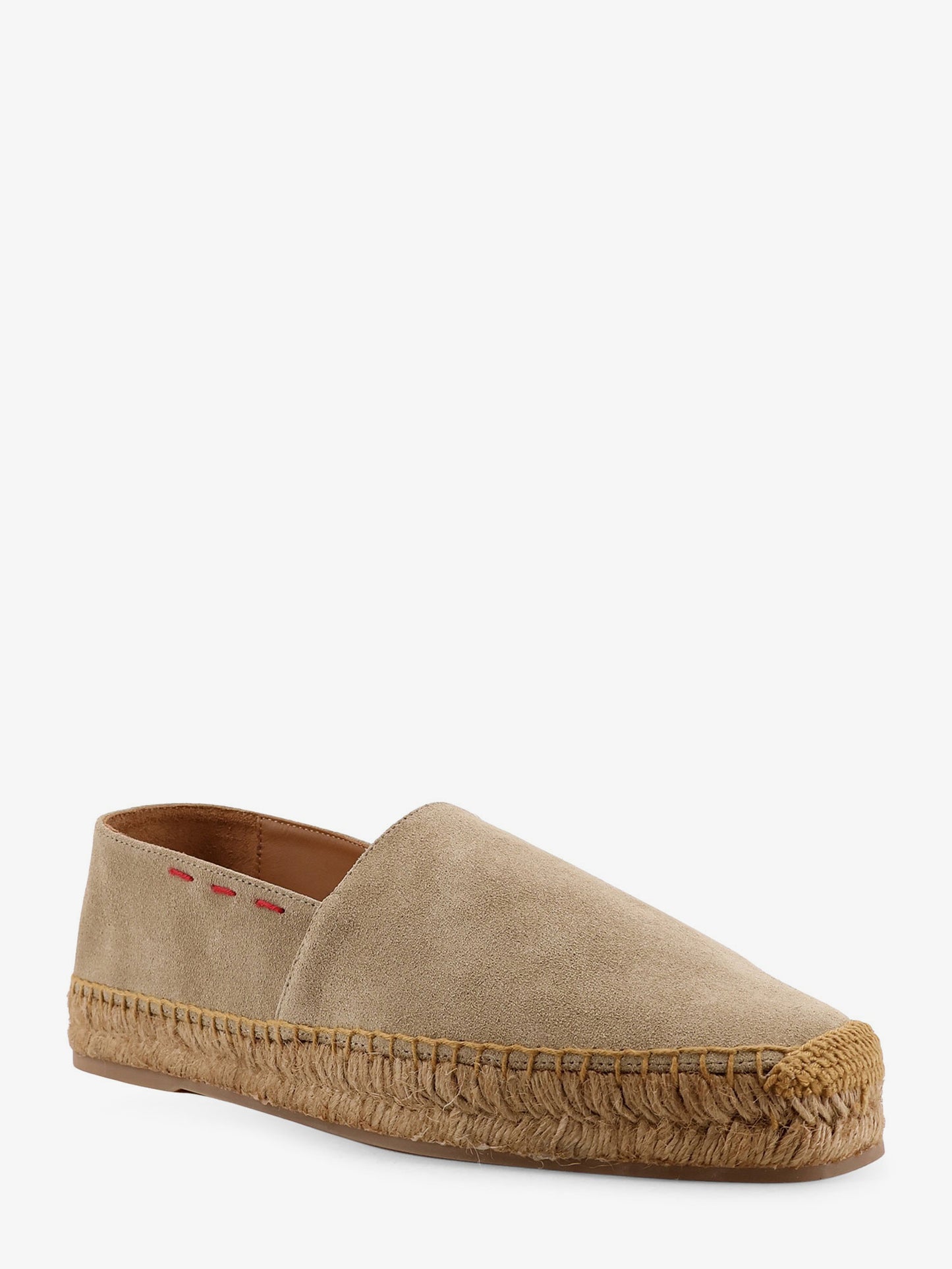 Suede espadrilles with iconic stitching