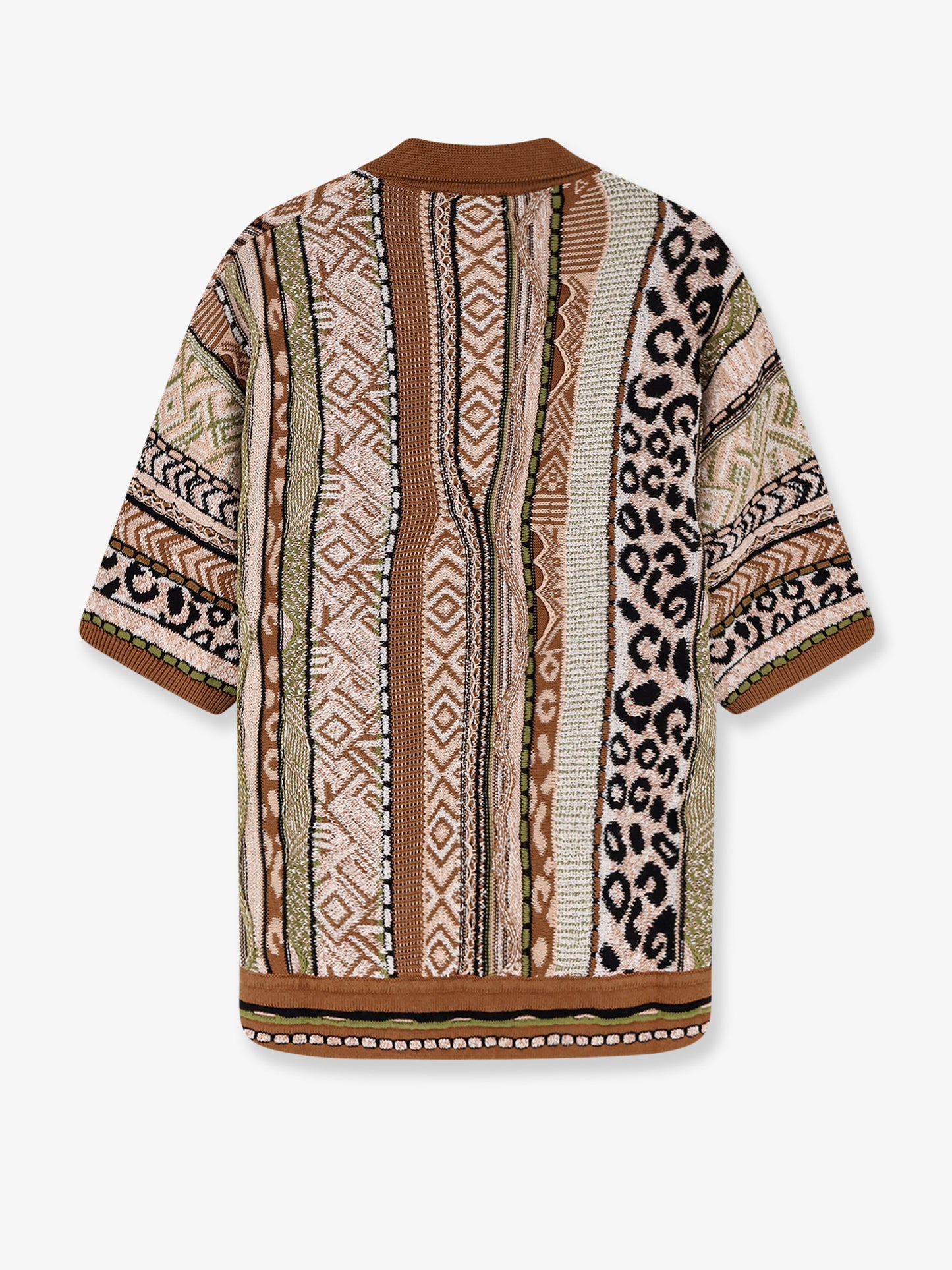 Multicolor knitted shirt