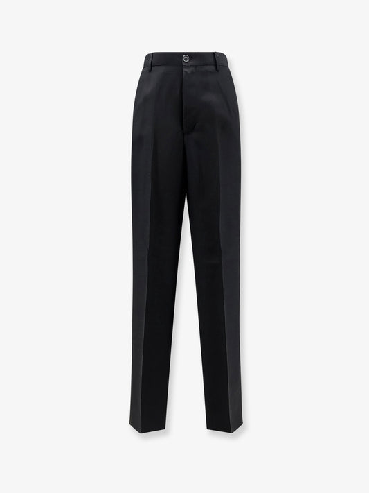 Viscose and linen trousers