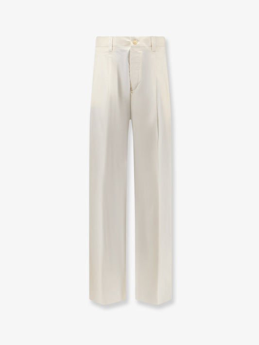 Stretch cotton trousers