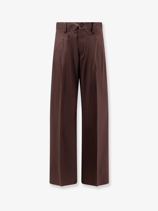 Cotton blend trousers