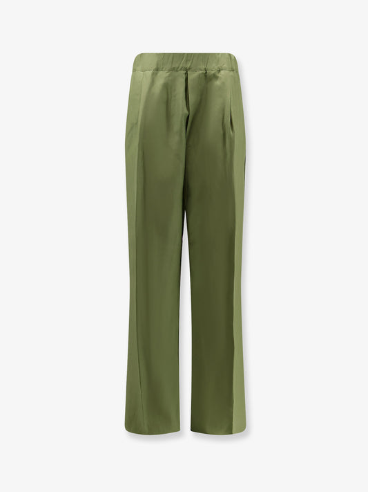 Viscose and linen trousers
