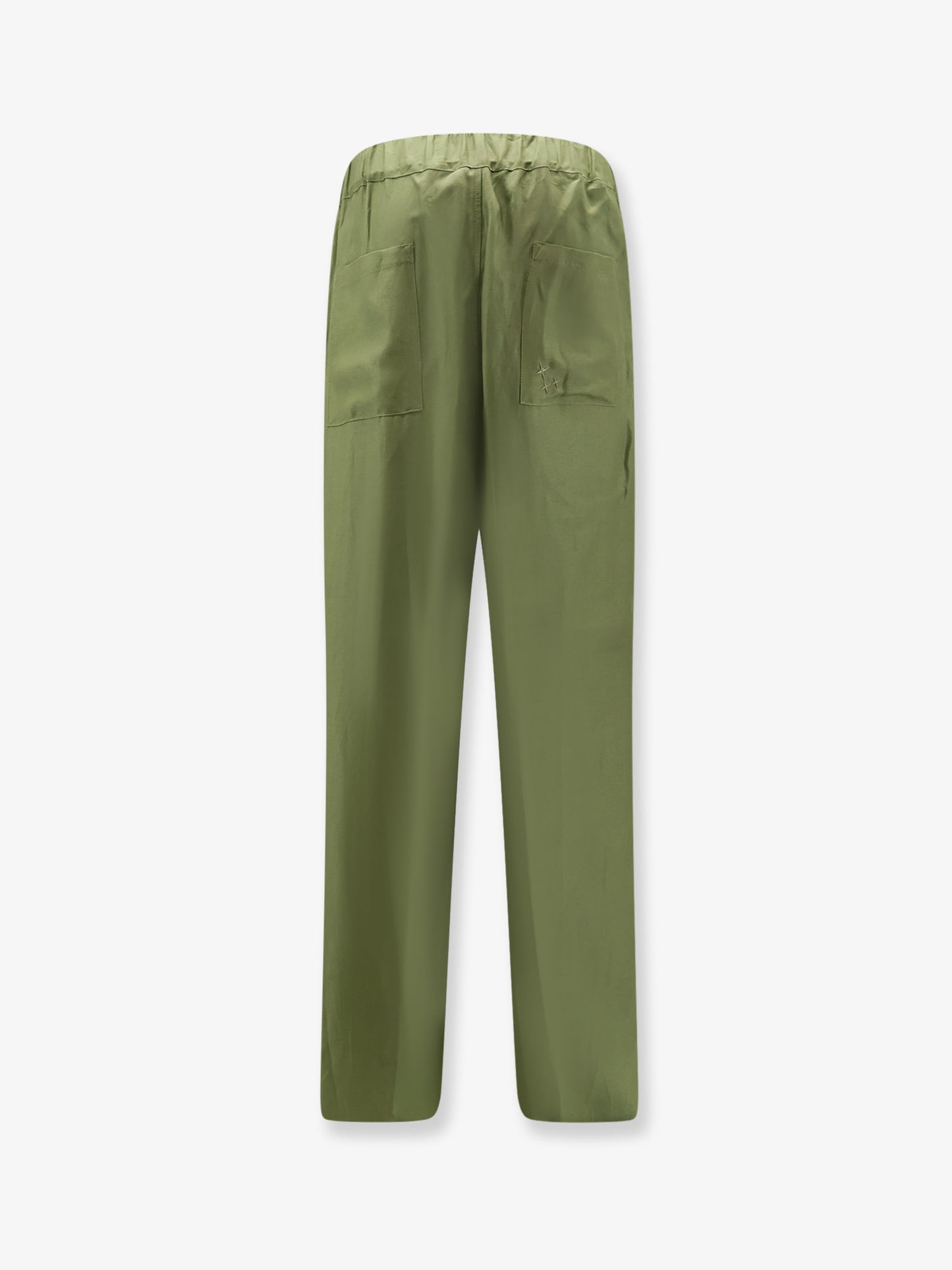 Viscose and linen trousers