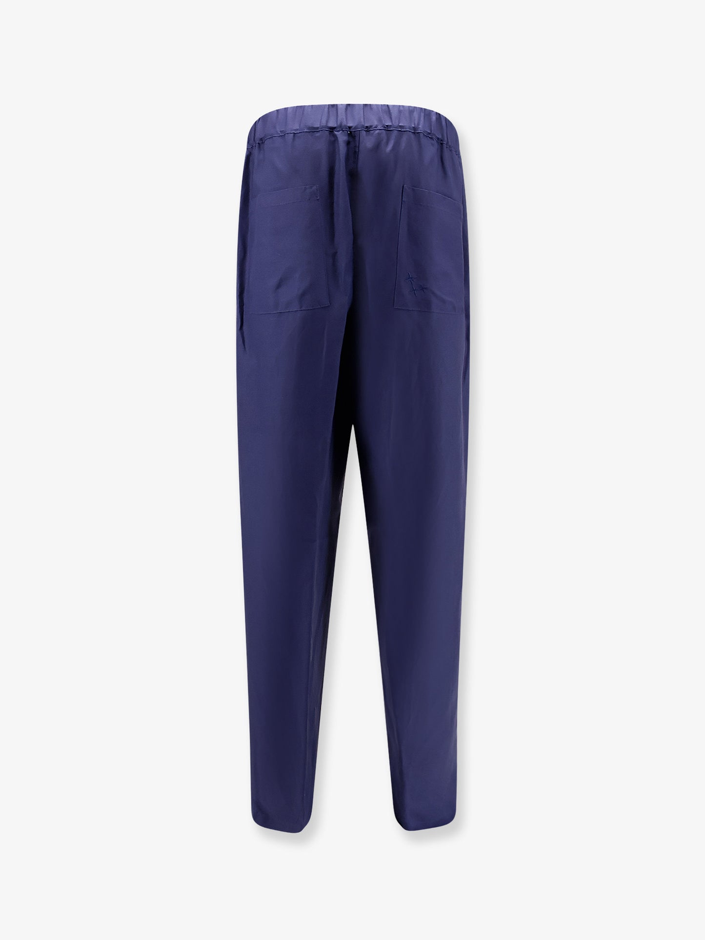 Viscose and linen trousers