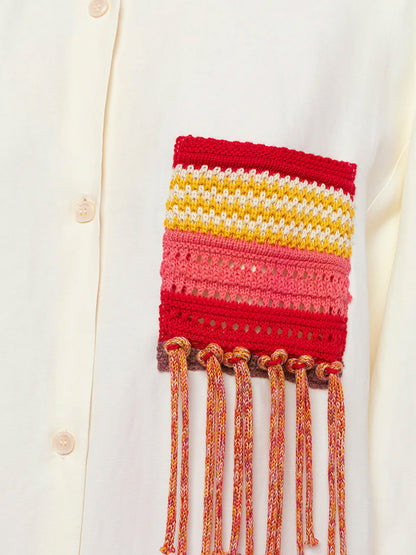 Over viscose and linen shirt thumbnail