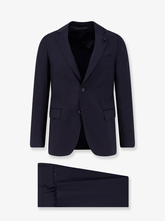 Iconic single-breasted pure virgin wool suit