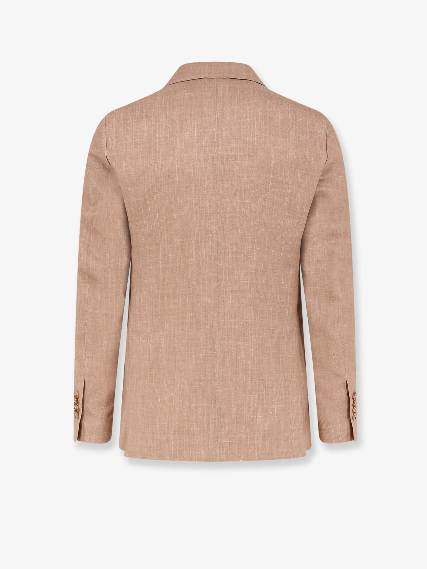 Iconic double-breasted wool, silk and linen blazer