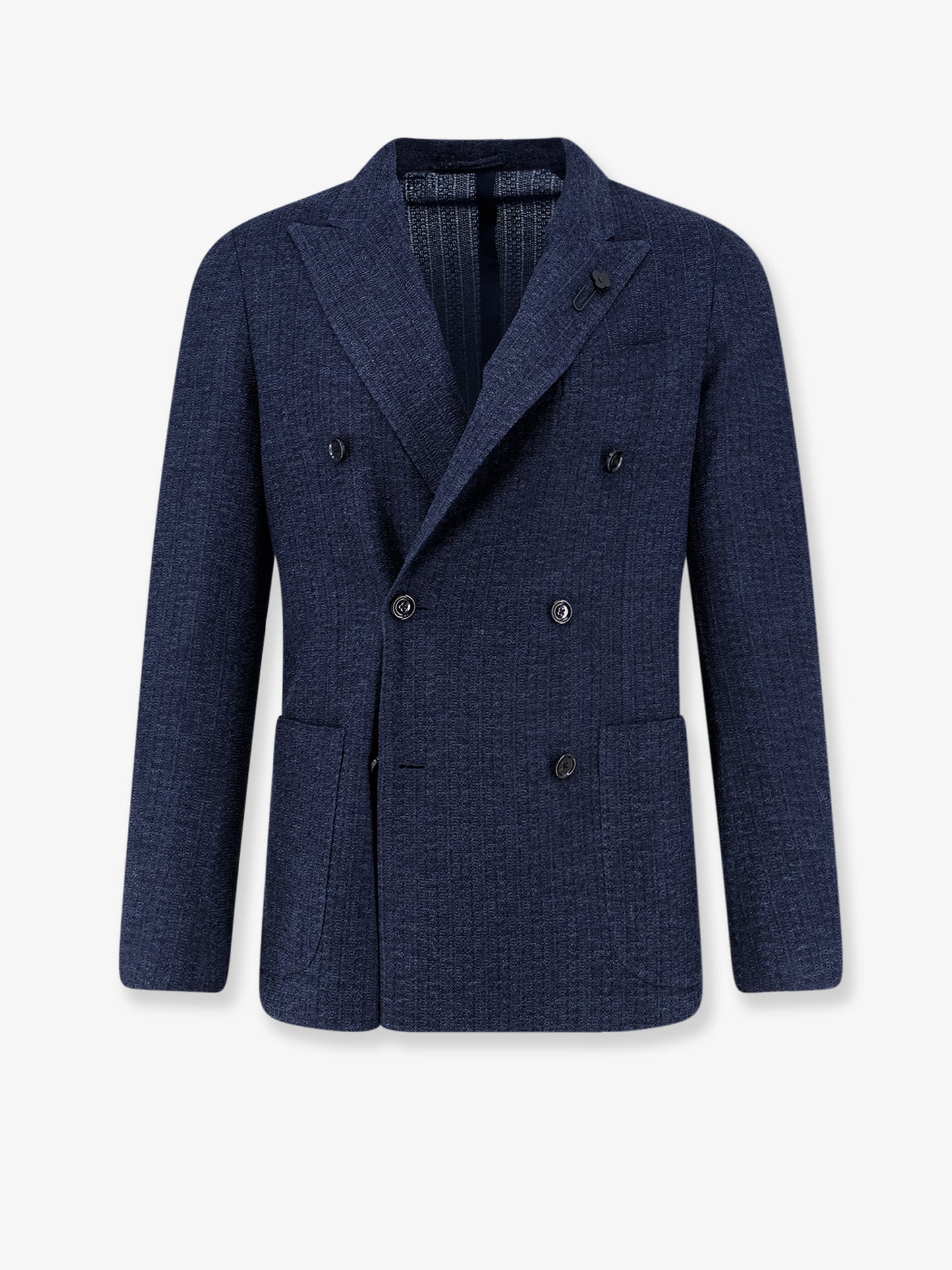 Liknit double-breasted blazer