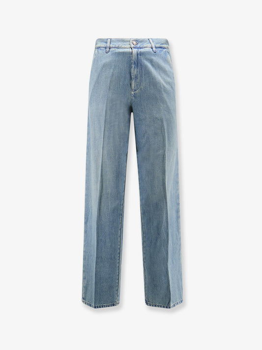 Washed-out effect jeans