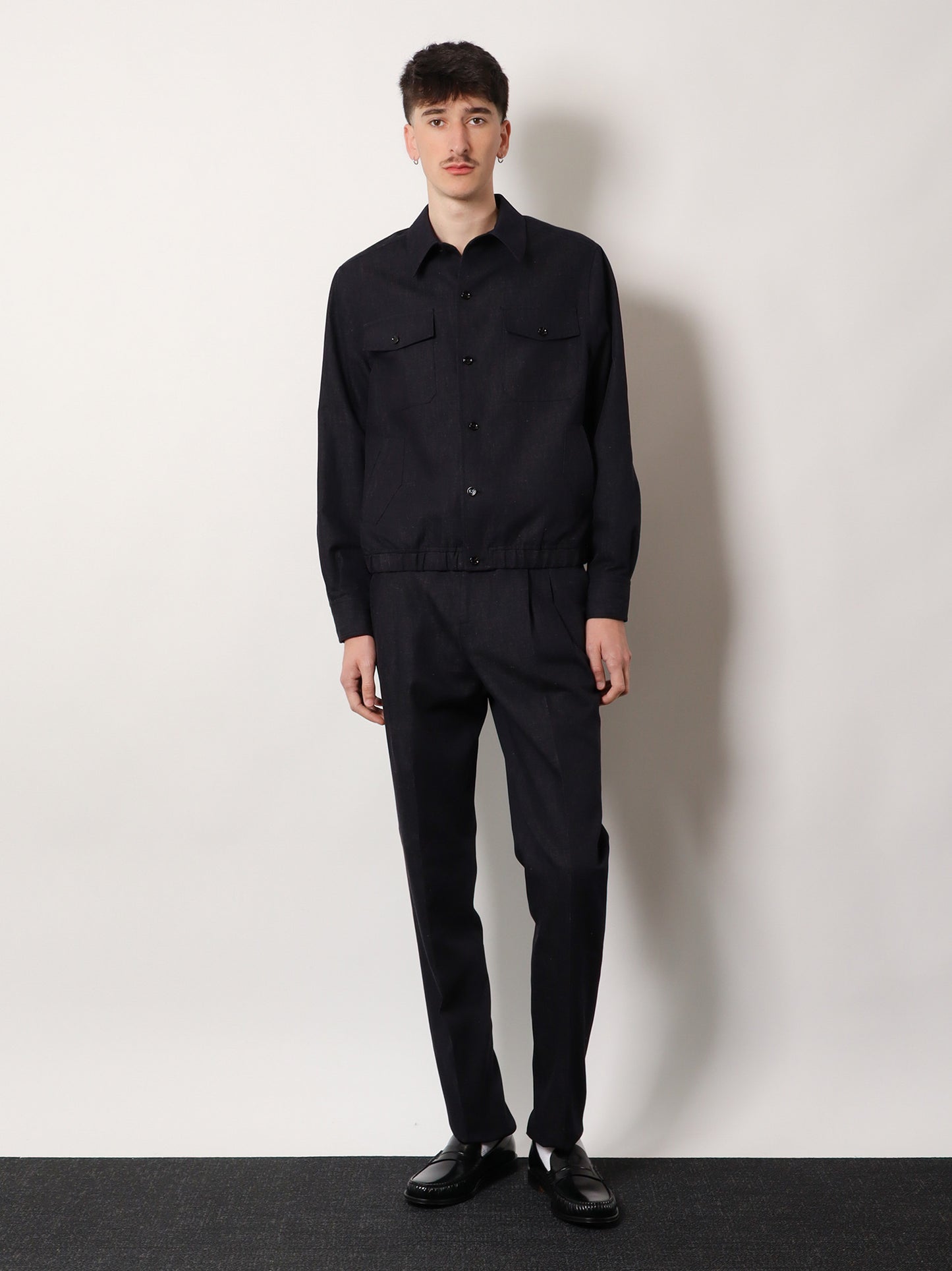 Pantaloni Timur in cotone e lino