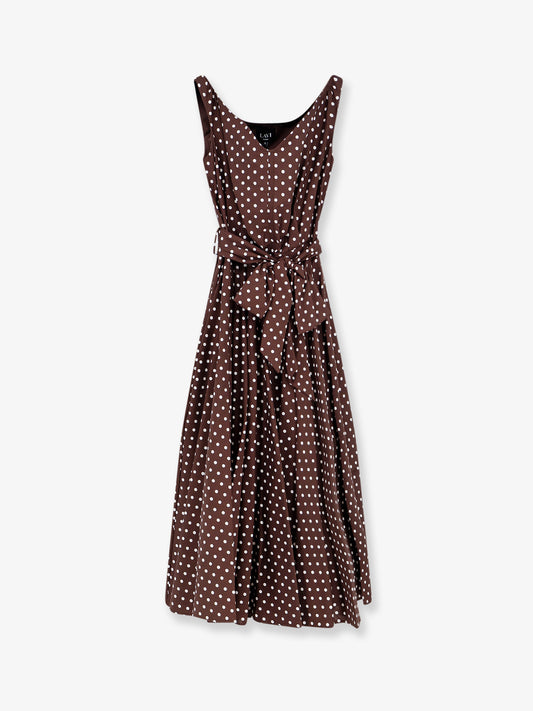 Mambo polka-dots cotton dress