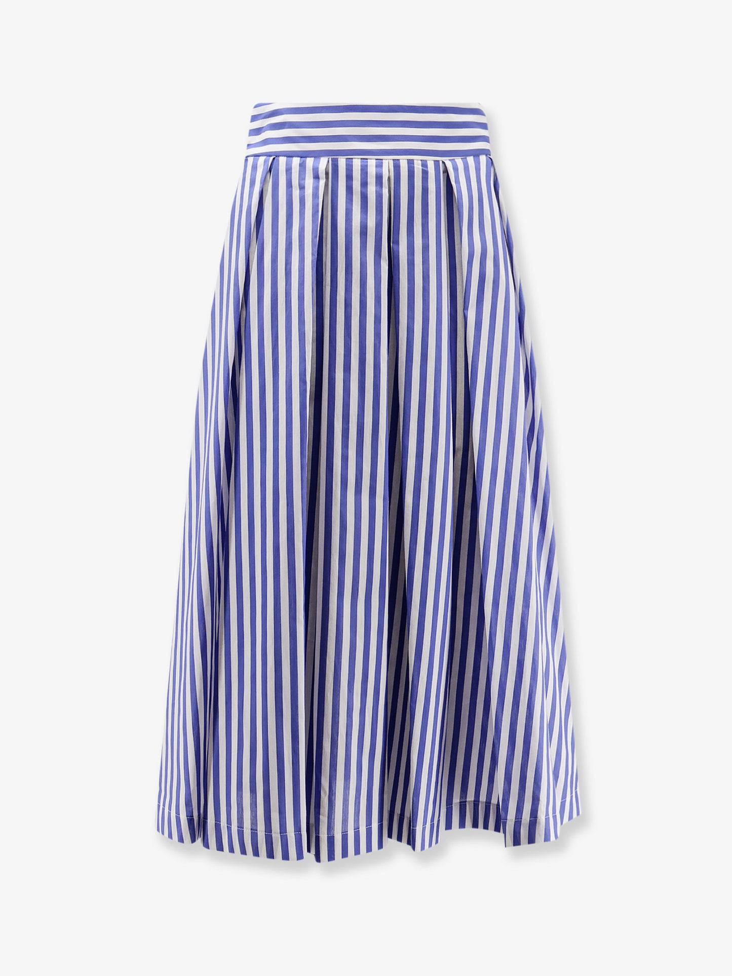 Iris striped cotton skirt