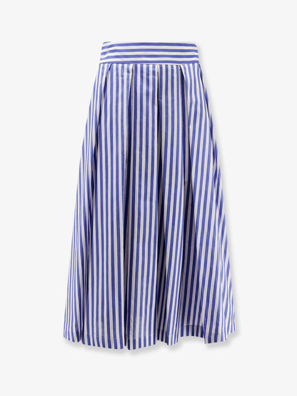 Iris striped cotton skirt thumbnail