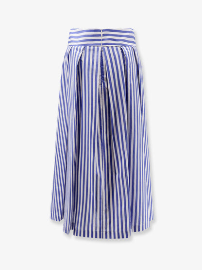 Iris striped cotton skirt thumbnail
