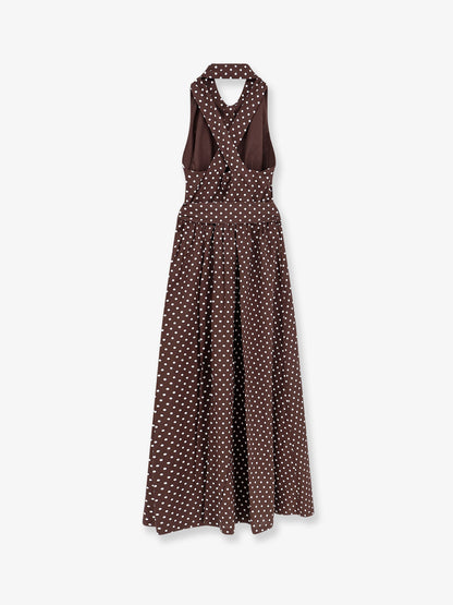 Vestito Caprese in cotone a pois thumbnail
