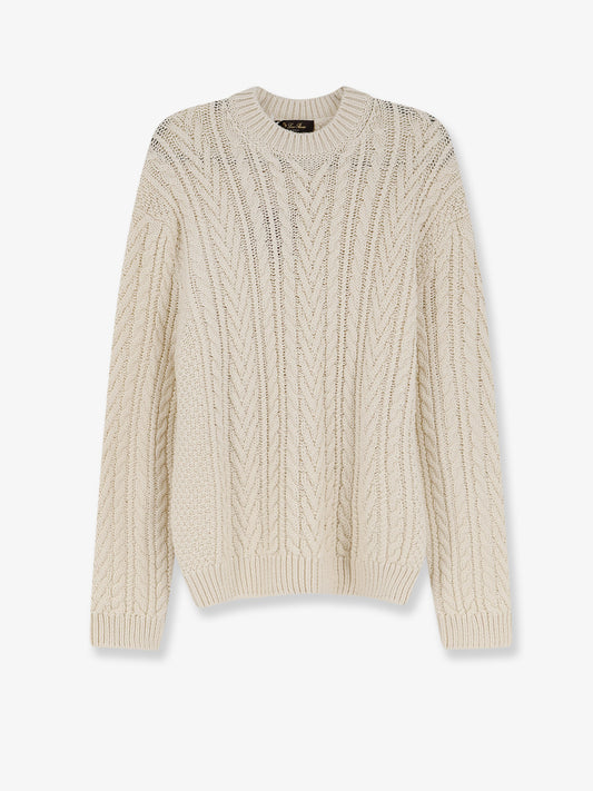 Schooner sweater in cashmere and abaca blend