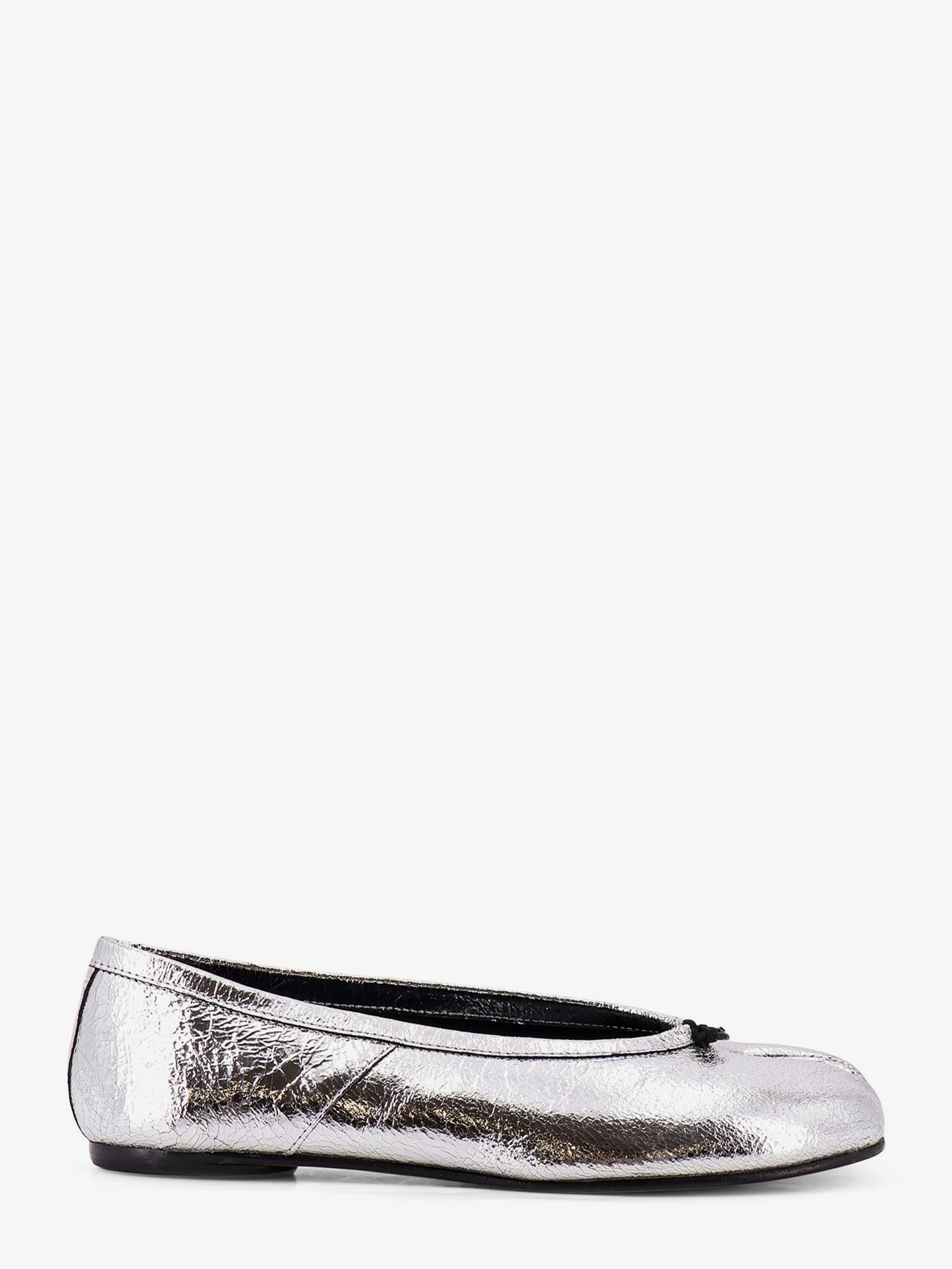 Tabi laminated leather ballerina