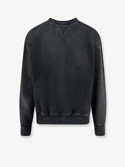 Cotton sweatshirt with front embroidered logo thumbnail
