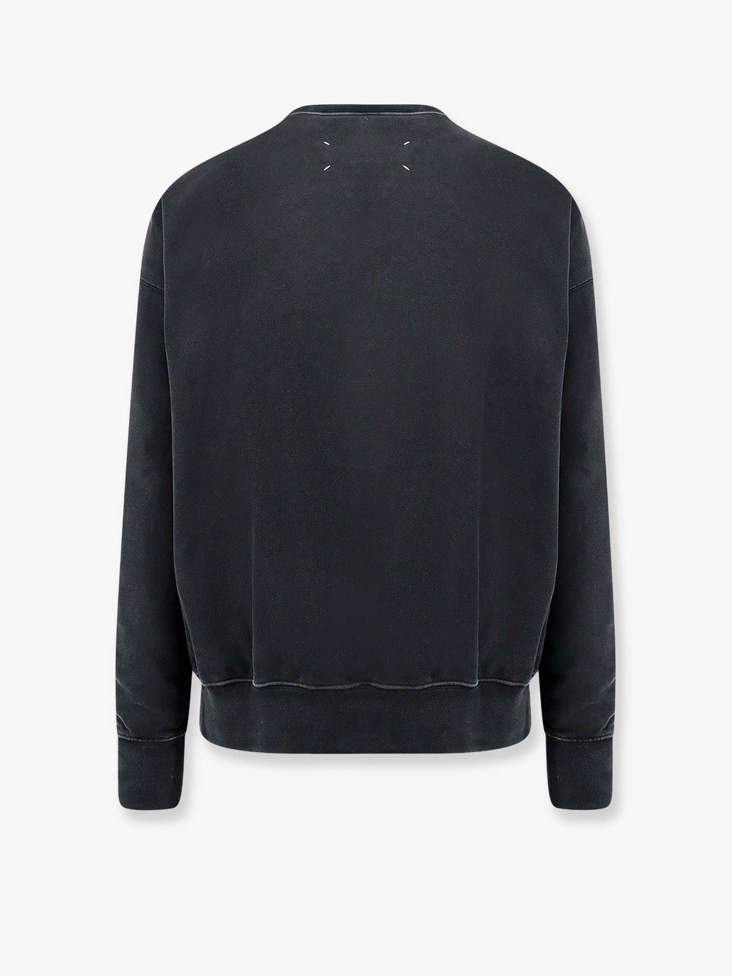 Cotton sweatshirt with front embroidered logo